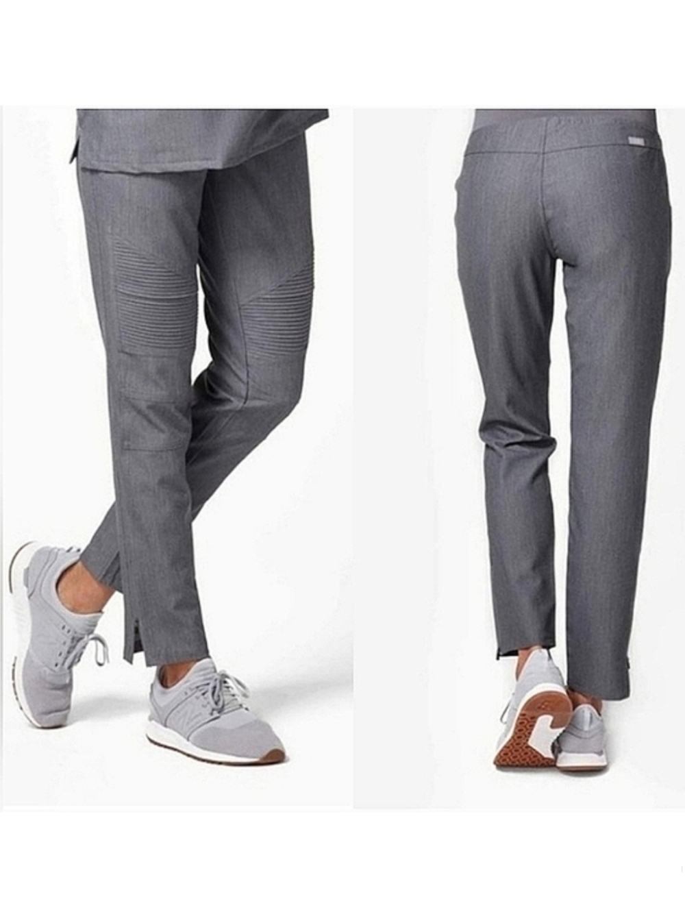 New! FIGS Kanye Moto Scrub Pants XL Graphite Gray